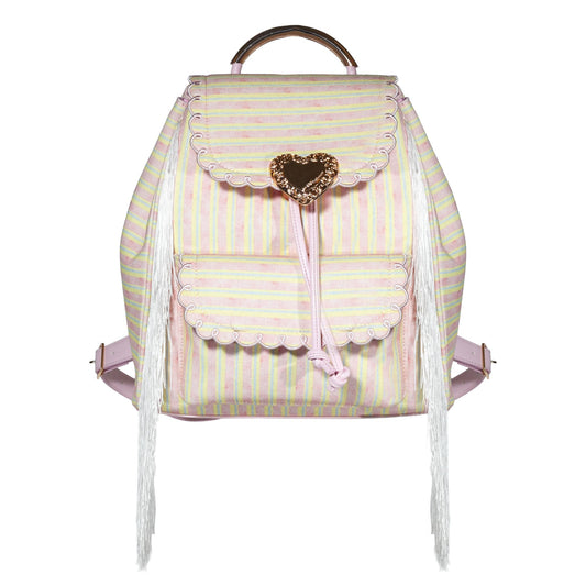 Seaside Sweetheart Fringe Backpack Pink Multi