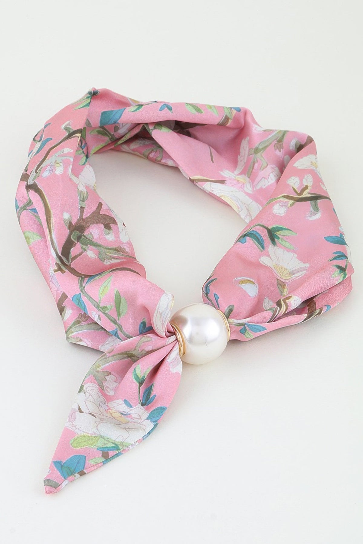 Rose Scarf Wrap Necklace