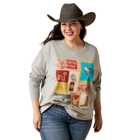 Ariat Women's Cattle Call Oversized Long Sleeve Shirt