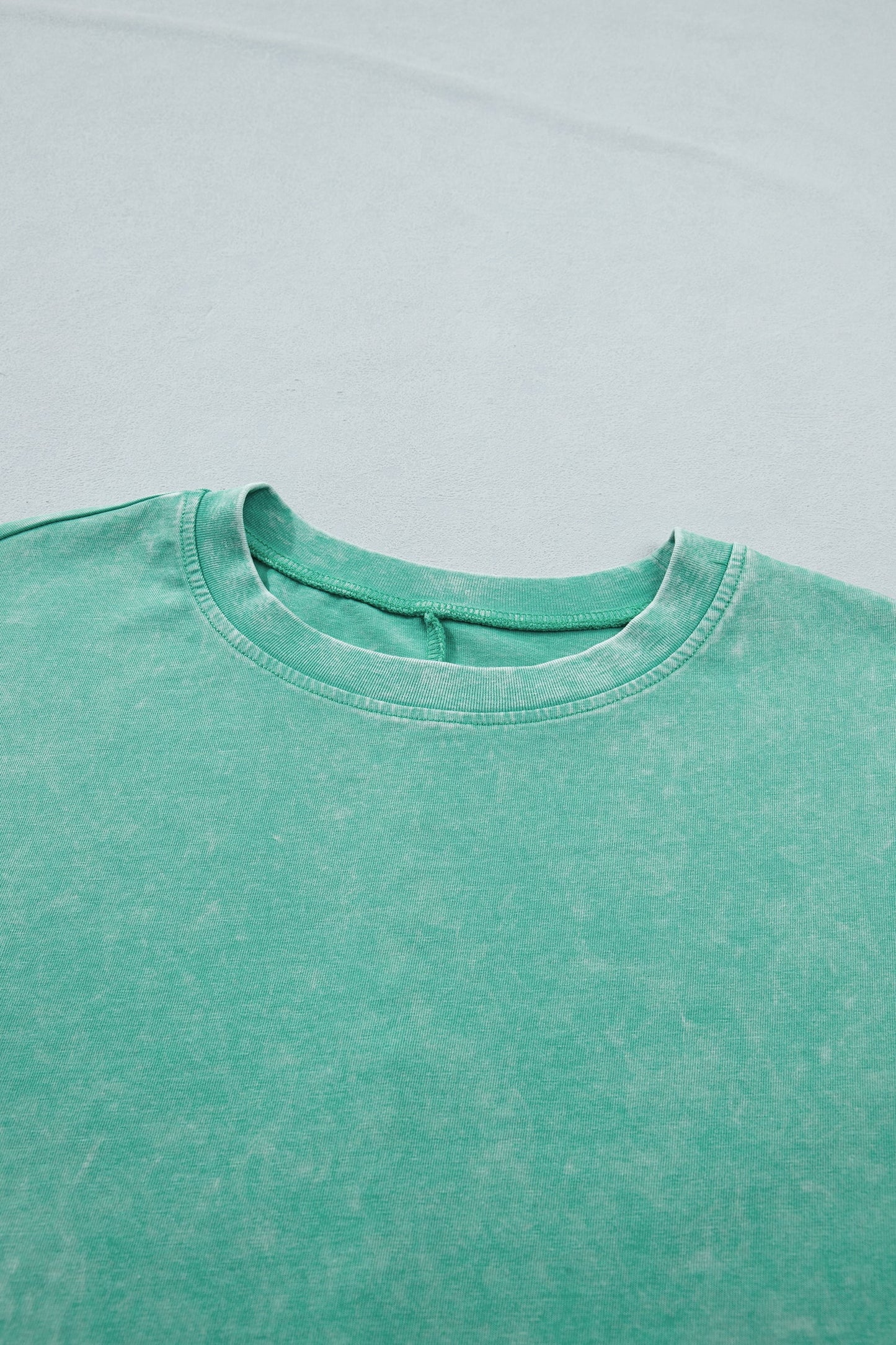 Solid Mineral Washed Short Sleeve Oversize Tee