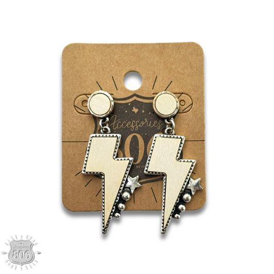 Thunder bolt earring