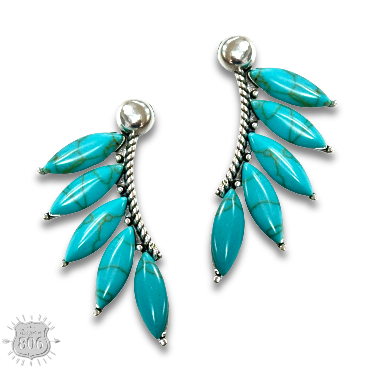 Marquise stone post earring - LC