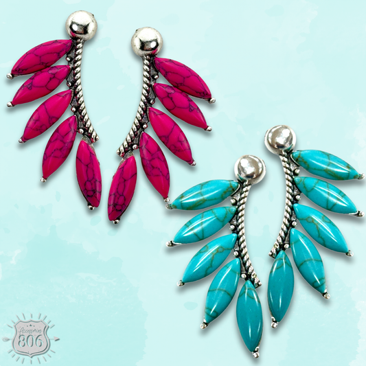 Marquise stone post earring - LC