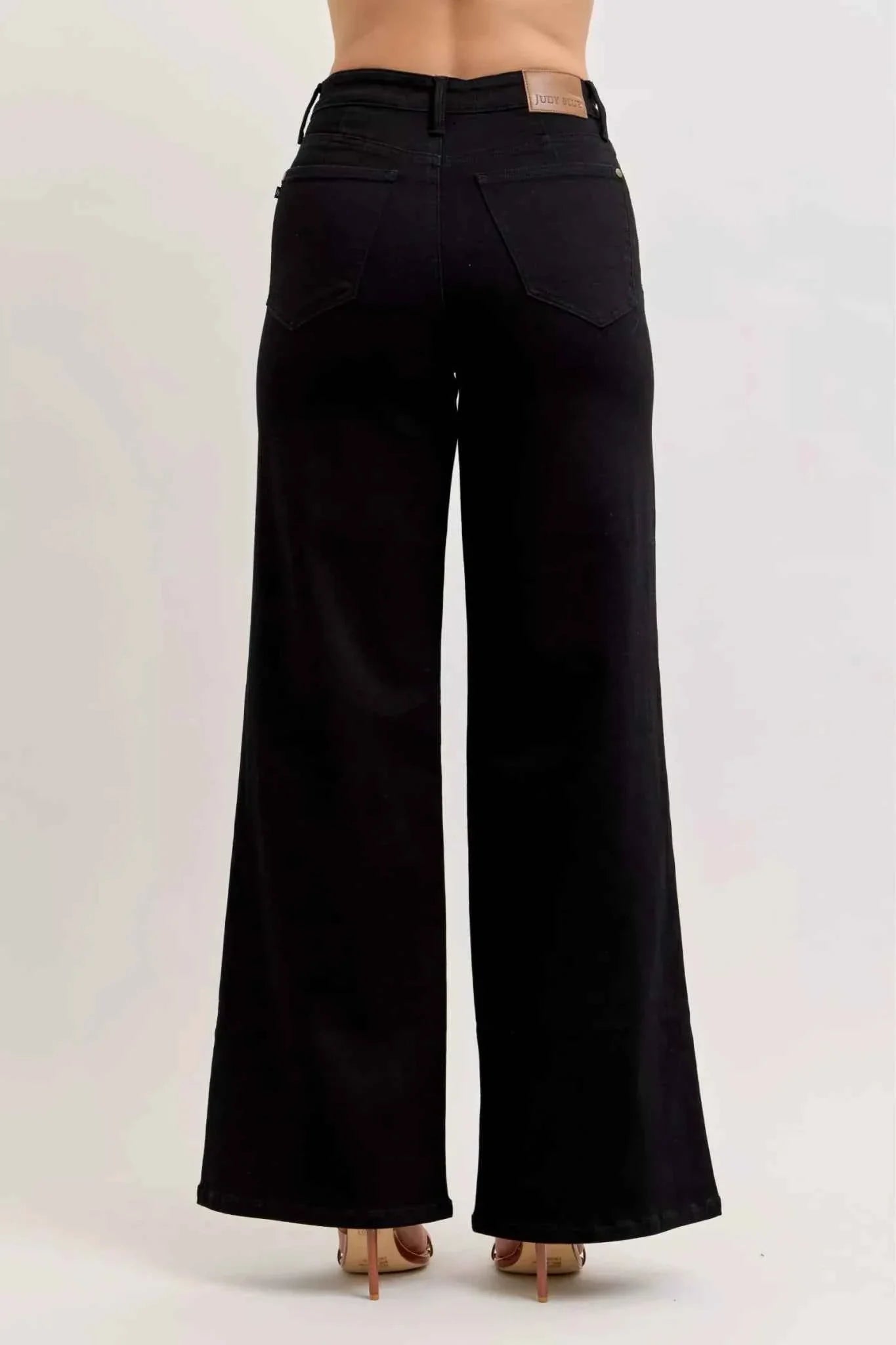 High-Waisted Wide Leg Jeans by Judy Blue