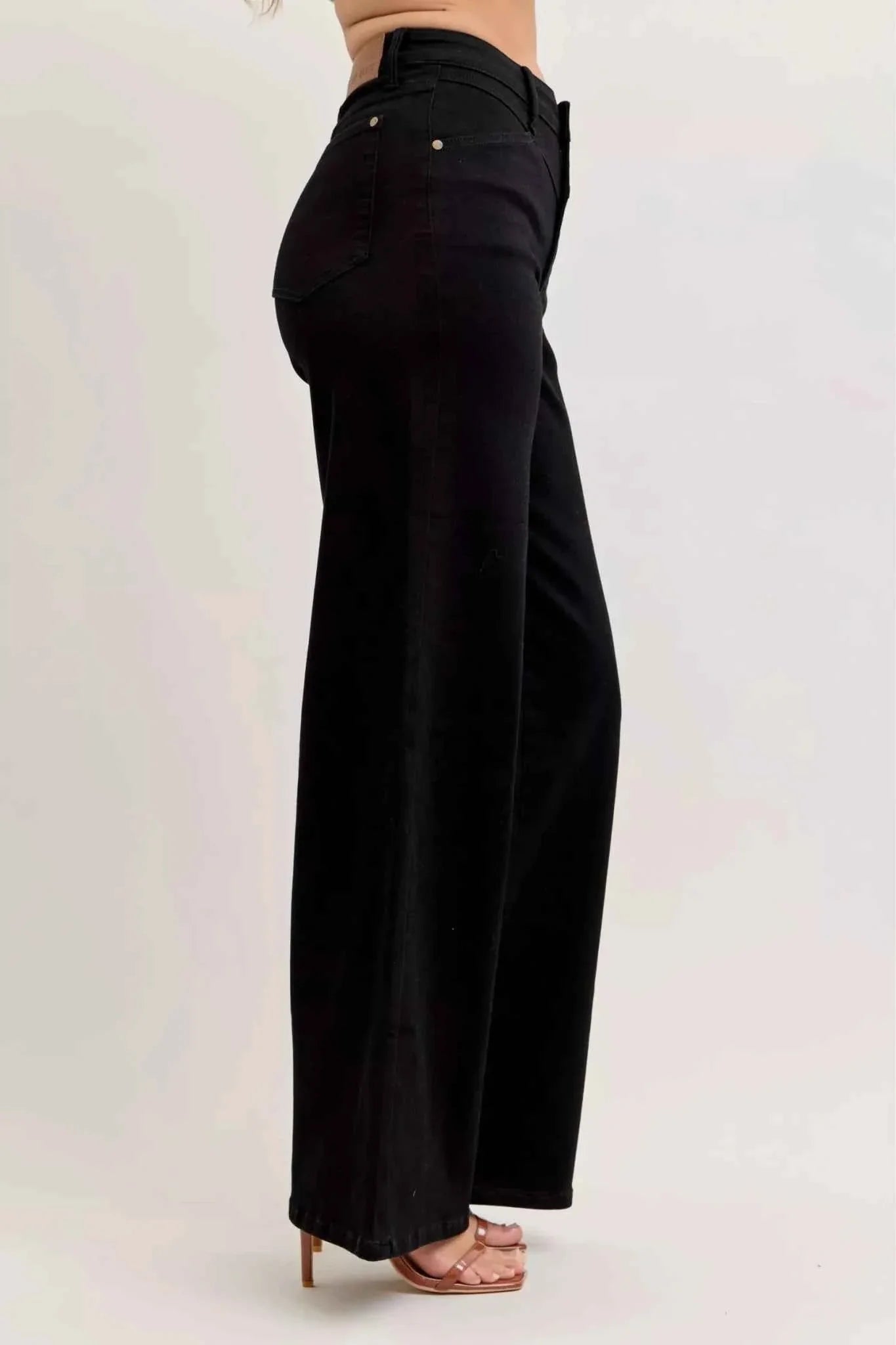 High-Waisted Wide Leg Jeans by Judy Blue