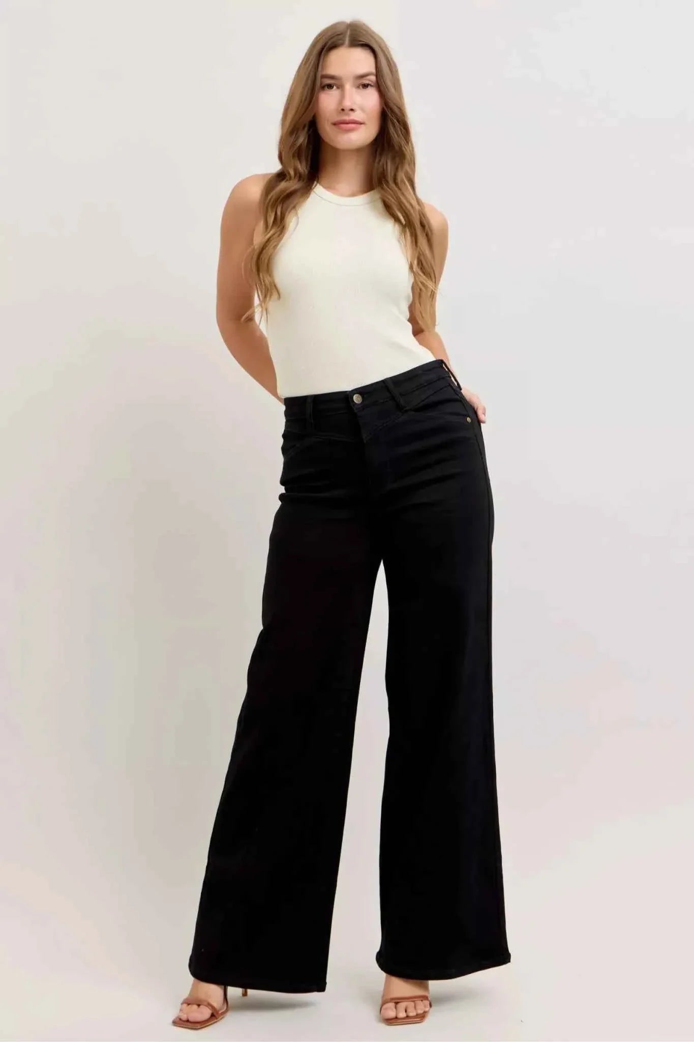 High-Waisted Wide Leg Jeans by Judy Blue