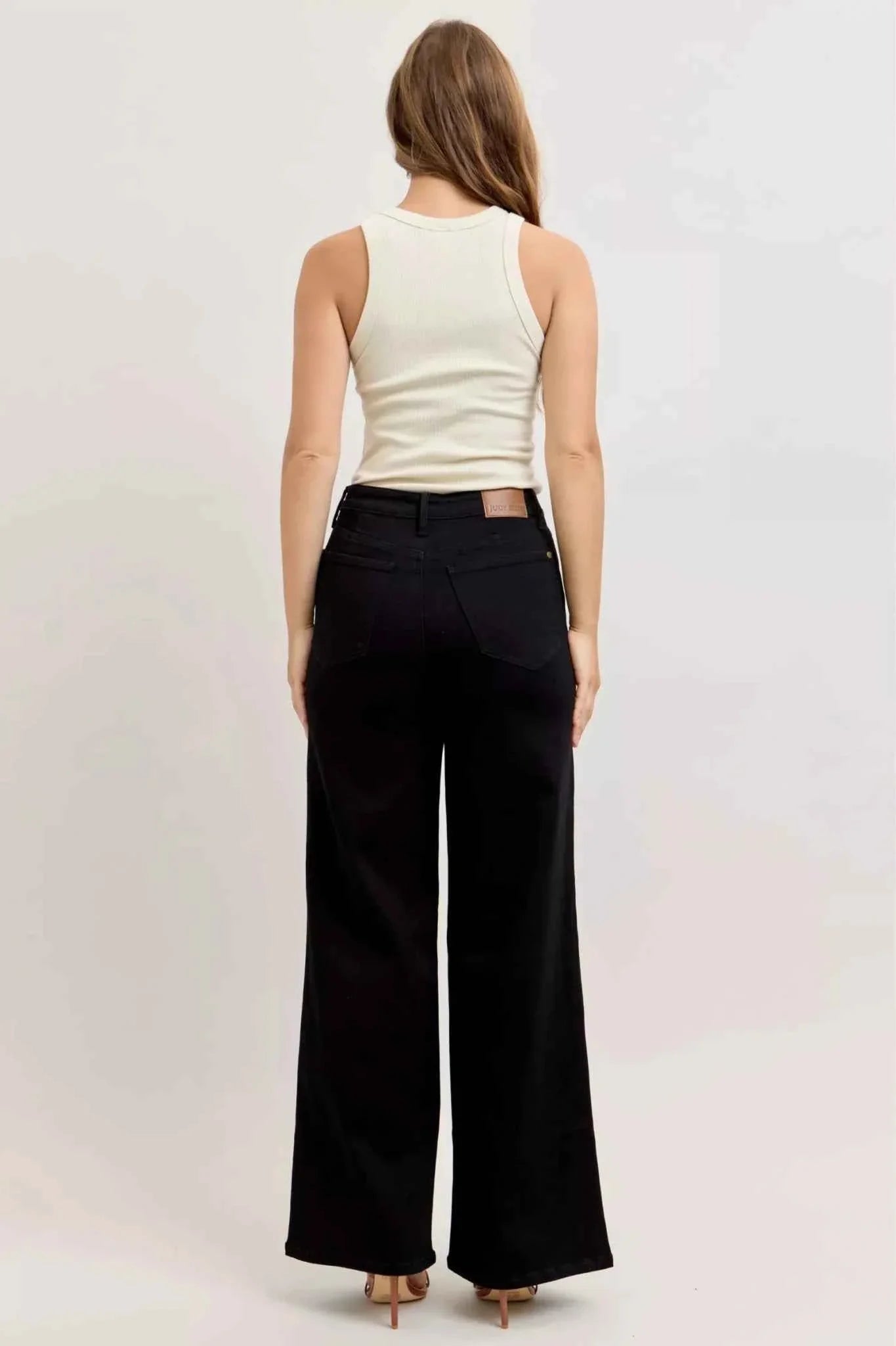 High-Waisted Wide Leg Jeans by Judy Blue