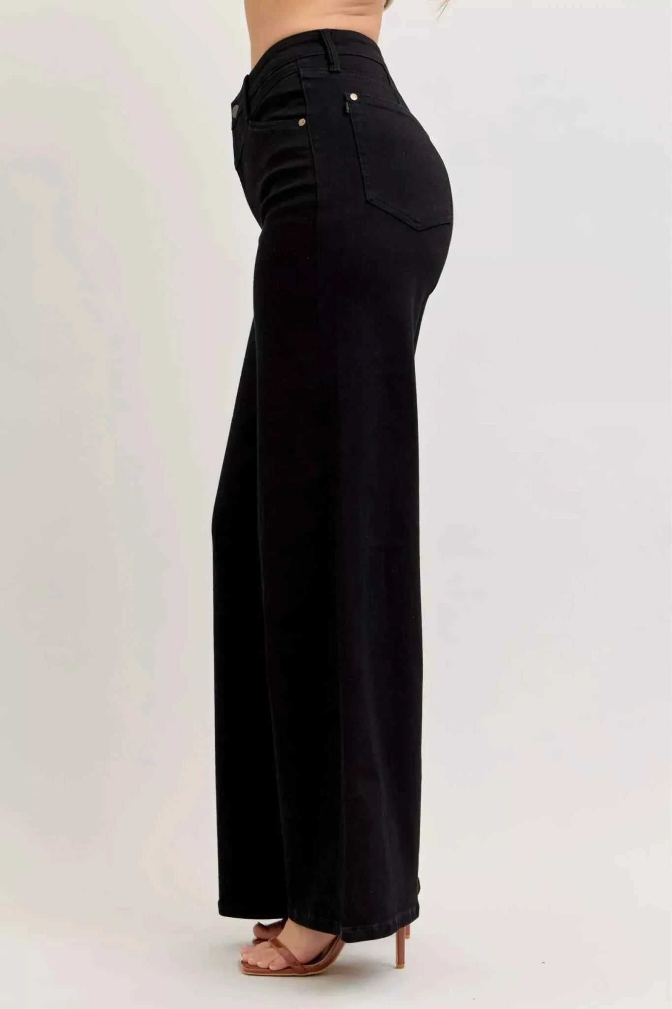 High-Waisted Wide Leg Jeans by Judy Blue