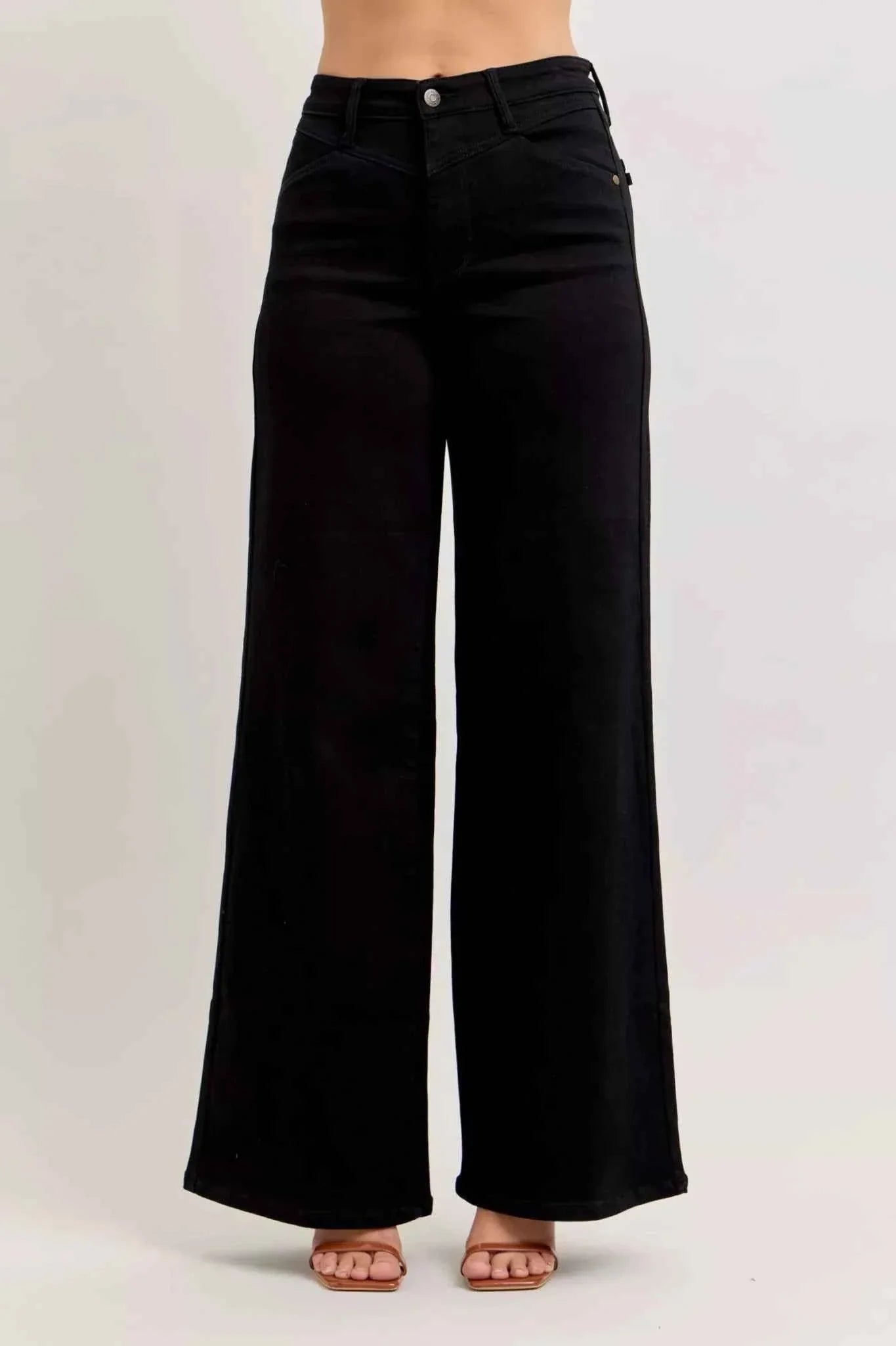 High-Waisted Wide Leg Jeans by Judy Blue