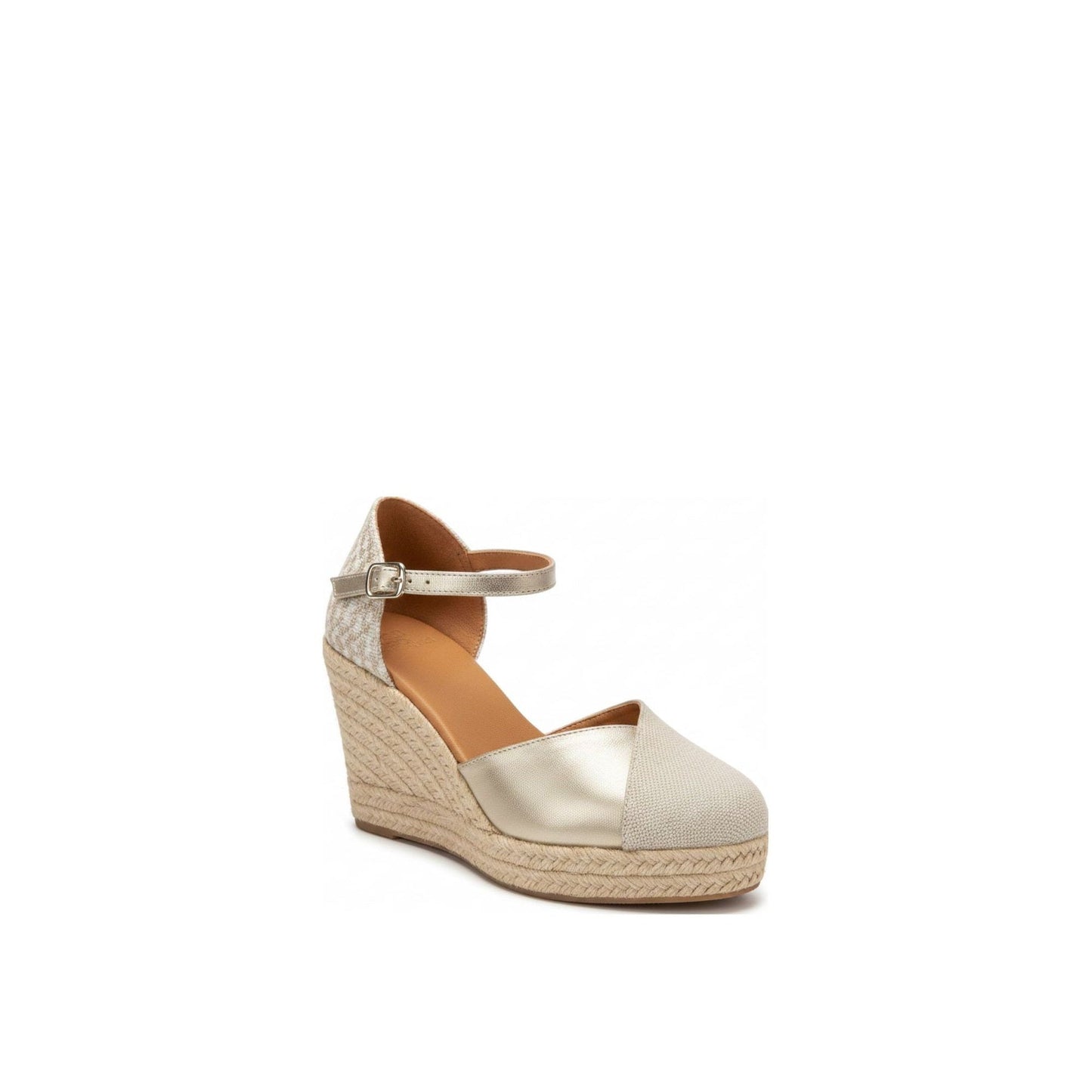 Jimena High Strap Gold-Linen