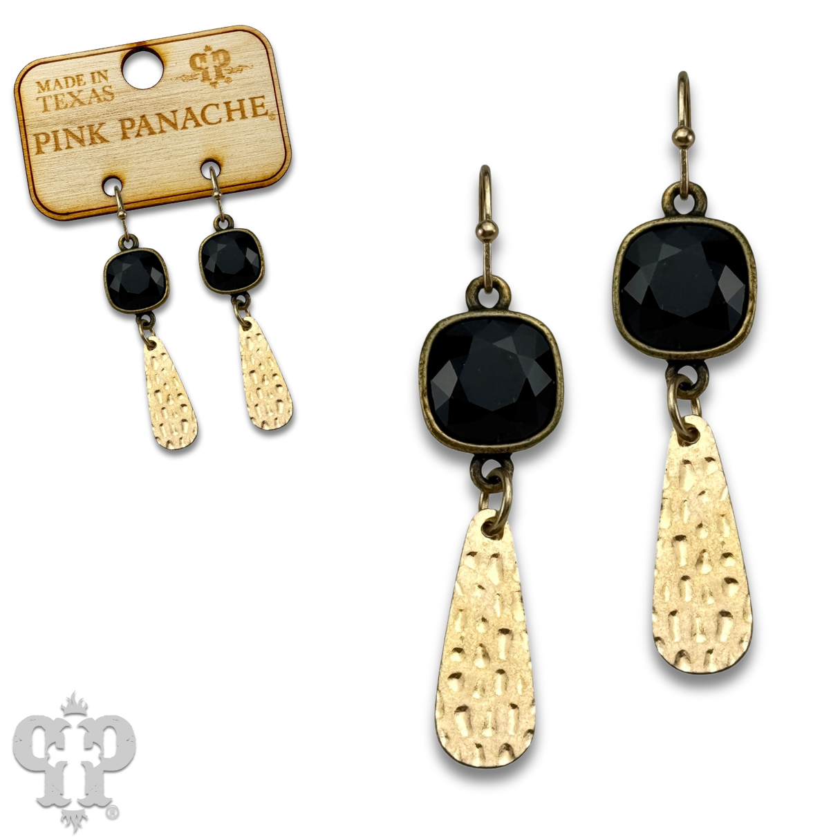 Raindrop earring with Austrian crystal - LC