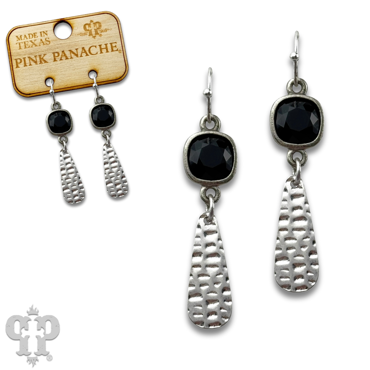 Raindrop earring with Austrian crystal - LC