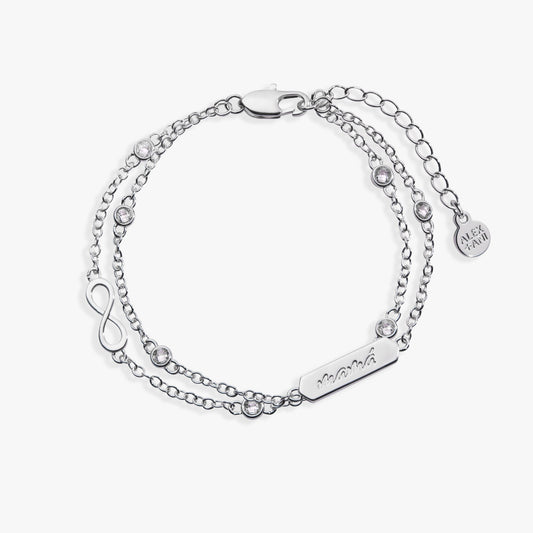 Mamá Infinity Chain Double Strand Bracelet