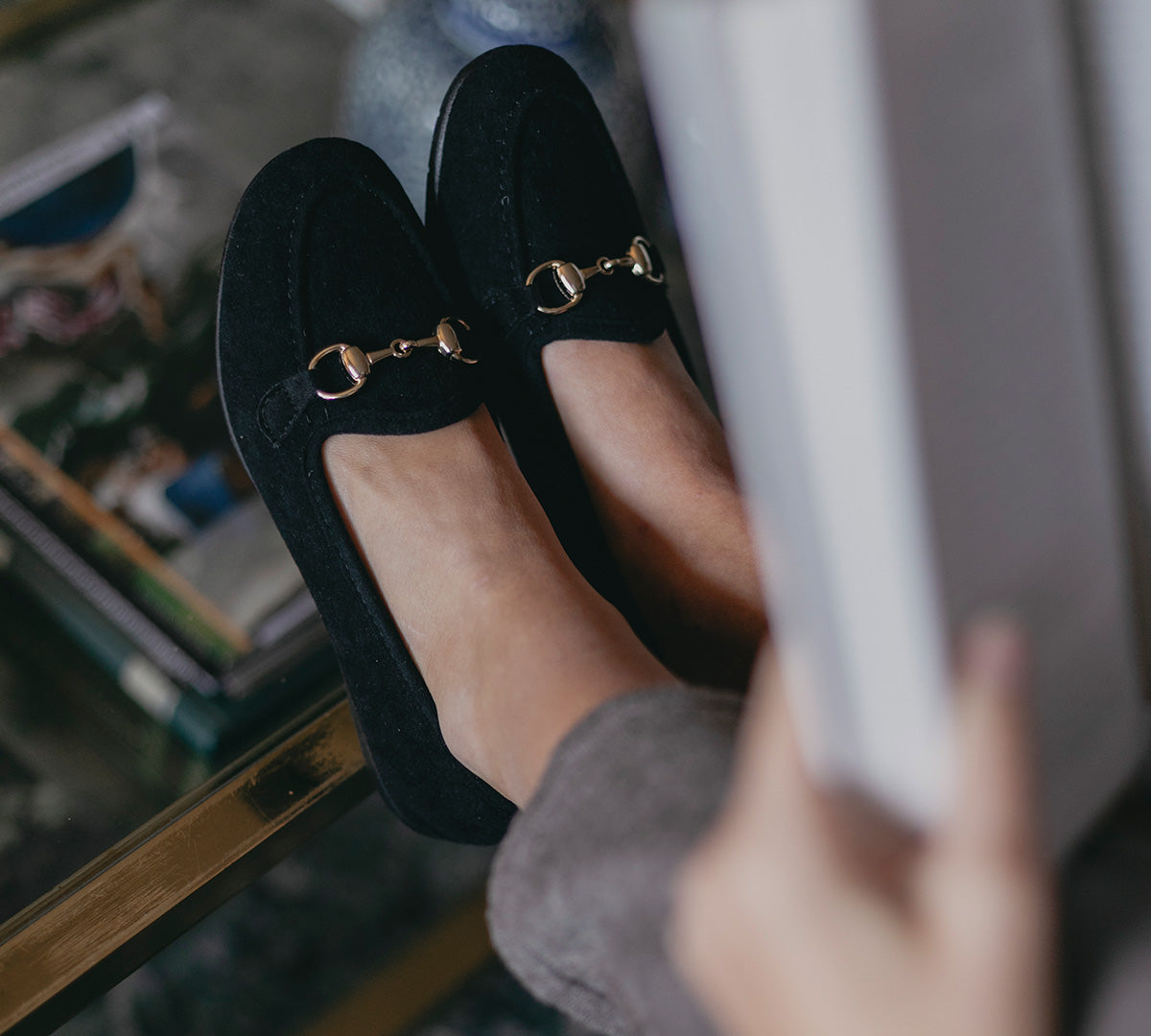 Comfy Black Slipper
