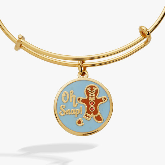 'Oh Snap!' Gingerbread Charm Bangle