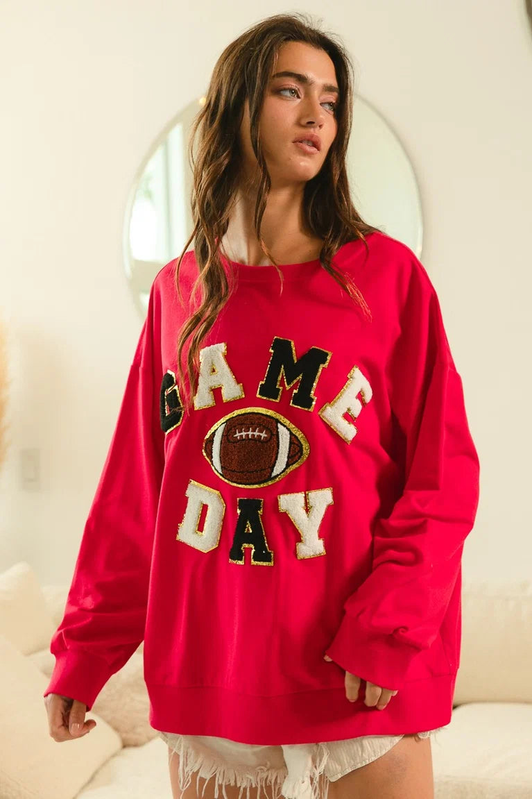 BiBi Gameday Sweatshirt in Red