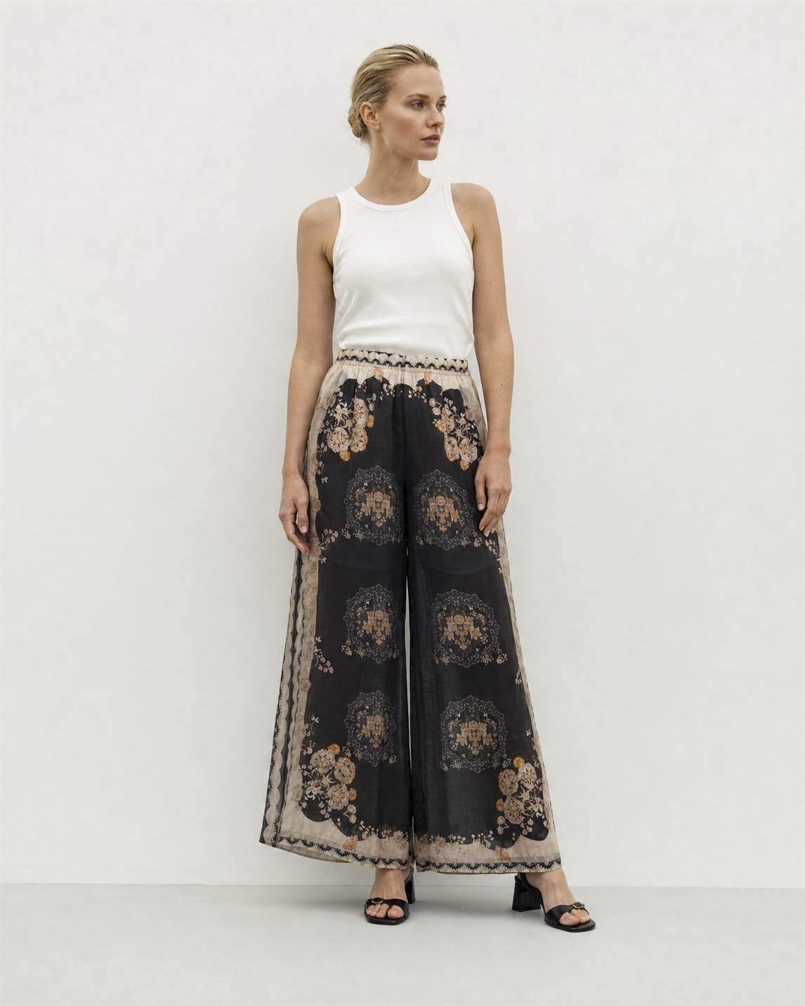 CW2 Italian Midnight Garden Palazzo Pants