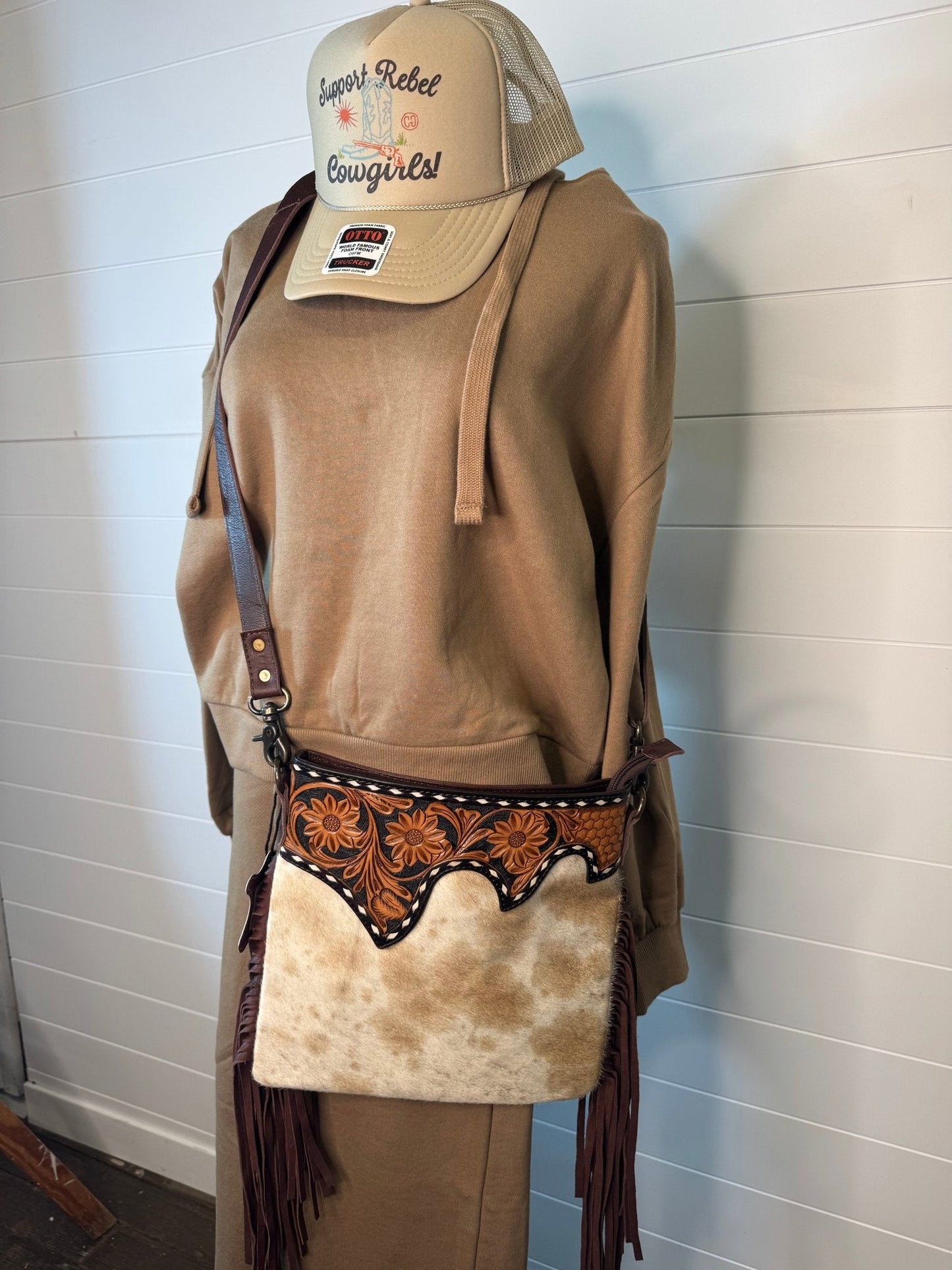 Risen Oversized V-Neck Hoodie Sweatshirt — Soft Cotton-Poly Blend Western Lounge Top (large remaining)