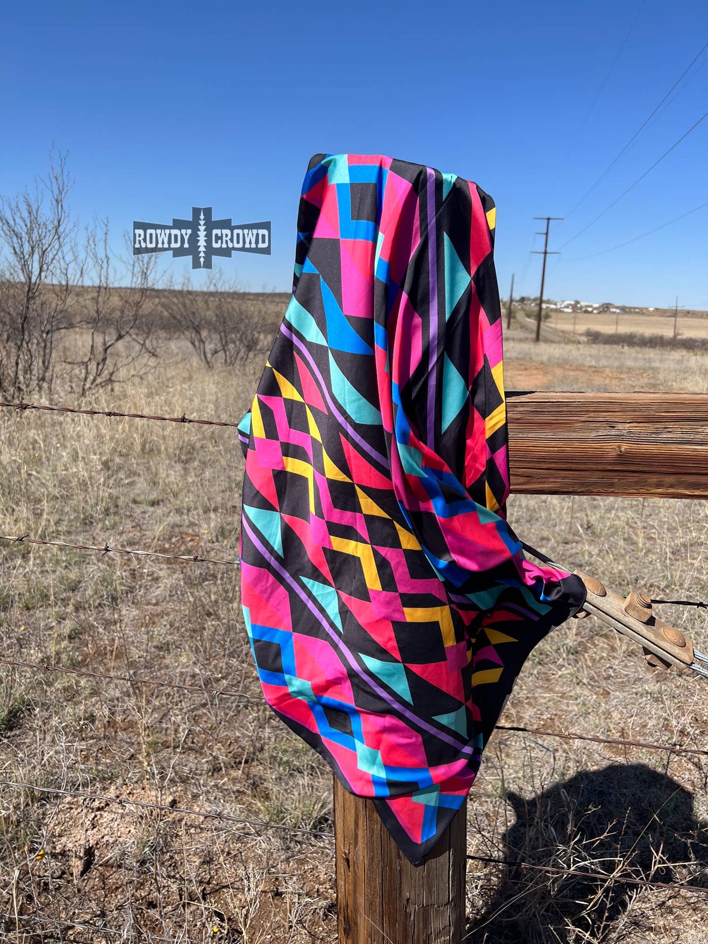 "Sassy Señorita" Wild Rag — Bold 36" Polyester Statement Scarf